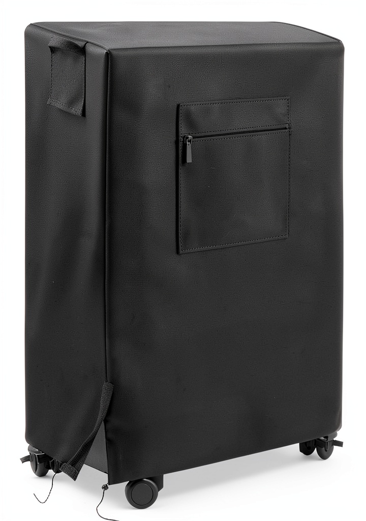 Evaporative cooler cover fitted on an MC61M unit in a backyard