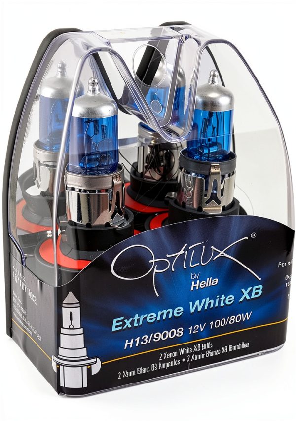 Hella Extreme White XB Headlight Bulbs 100/80W Twin Plastic-5