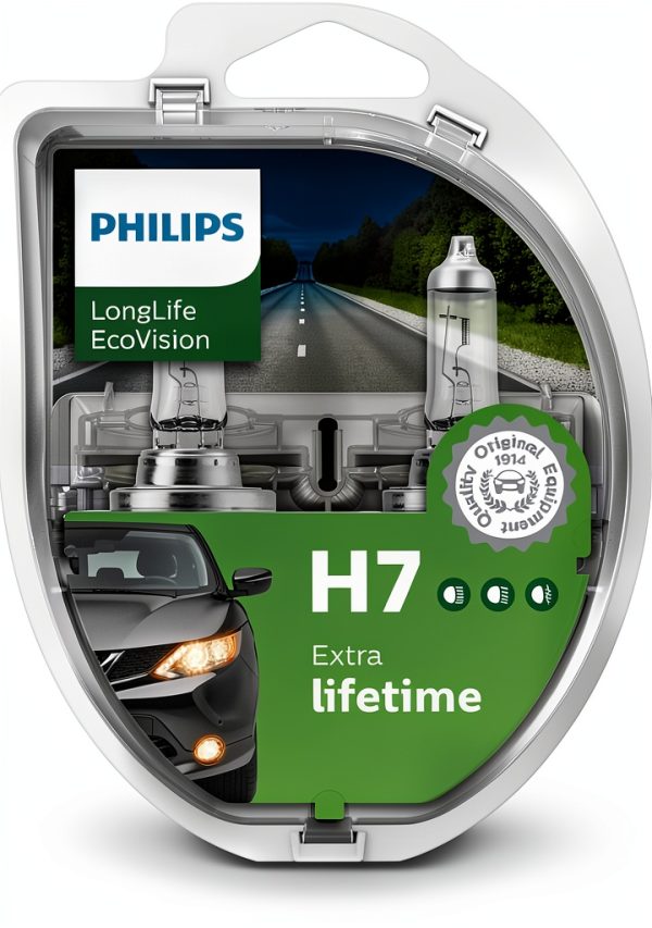 Philips H7 Headlight Bulb 12V 55W Yellow-2
