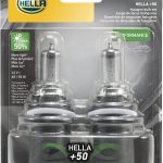HELLA +50 Performance 9007 Headlight Bulb 65/55W Twin Blister Pack-0