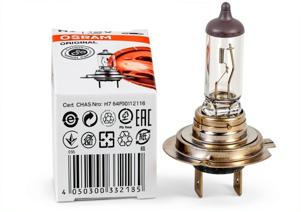 OSRAM H7 Halogen Headlight Bulb 1500 Lumen 12V 55W OEM-1
