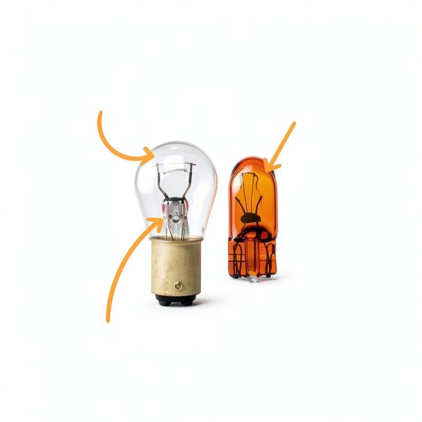 Wagner BP3757NALL Rear Vehicle Light Bulb Assorted Amber Glass-5