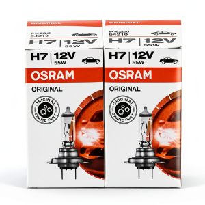 OSRAM H7 Halogen Headlight Bulb 1500 Lumen 12V 55W OEM-0