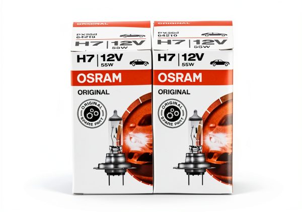 OSRAM H7 Halogen Headlight Bulb 1500 Lumen 12V 55W OEM-0