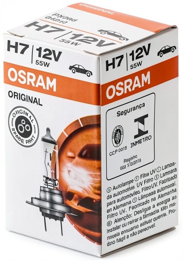 OSRAM H7 Halogen Headlight Bulb 1500 Lumen 12V 55W OEM-3