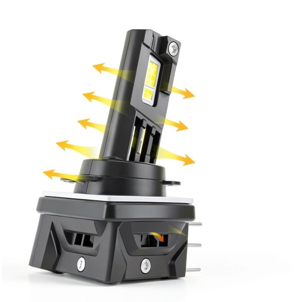 KDM H15 Car Light Bulb 600% Ultra Bright White LED Waterproof-3