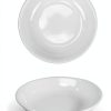 Iconikal 4 Pack White Ceramic Dipping Oil Dishes Plant Saucers-2