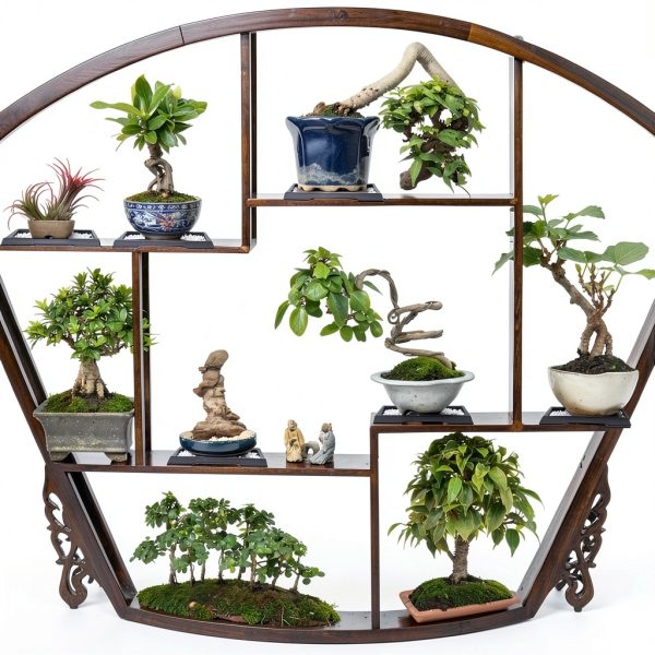 Pinkunn 2 Pcs Bonsai Humidity Tray Drip Tray Plastic Plant Water Catcher Plant Saucers for Indoors and Outdoors Cactus,Succulents,Bonsai Tree,Stone Not Included (7.8 x 5.5 Inch)-4