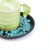 Lechay Black Plant Saucer 12in Round Tray 3 Pack Durable Plastic-3