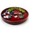 Ceramic Plant Saucer 9 Inch, Round Plant Trays for Indoors/Outdoors, Flower Pot Saucers for Holding Water Drips and Soil, Ceramic Drainage Tray for Plant Pot (Brown)-1