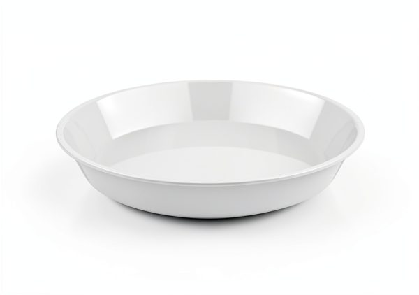 Plant Saucer 6 Pack White 6 Inch Heavy Duty Plastic Tray by UPMCT-6