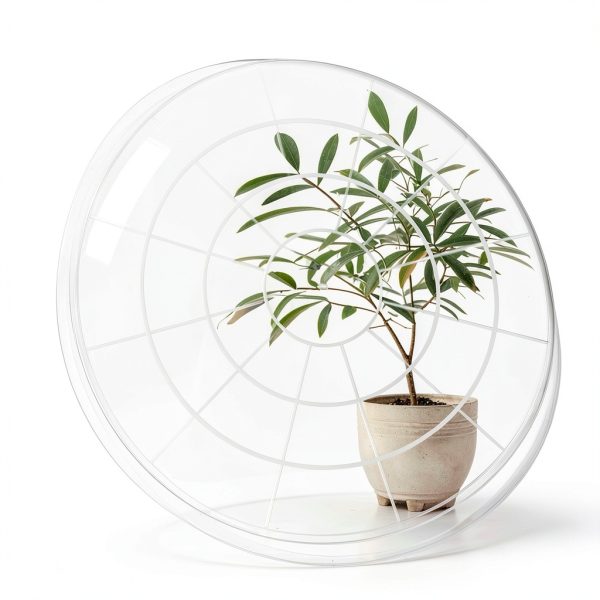 4 Pack Clear Plant Saucer 4 6 8 10 12 14 16 18 20 22 Inch Plant Trays for Pots, Plastic Extra Large Planter Saucers for Outdoors Indoors, Drip Catcher Water Tray for Plants (14 Inch)-4