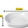 Iconikal 4 Pack White Ceramic Dipping Oil Dishes Plant Saucers-3