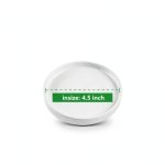 4 inch Matte White Ceramic Plant Saucer (4 Pack)-Ceramic Drainage Tray for Plant Pot-Planter Saucers 4 5 6 7 8 9 10 11 12 13 14 Inch-0