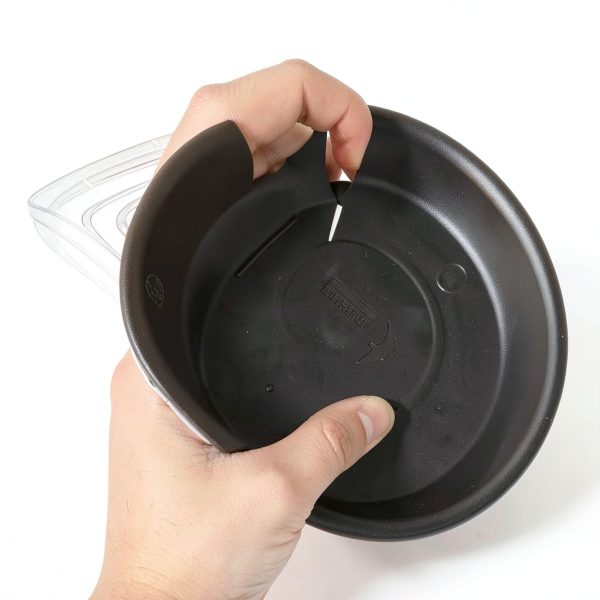 Plant Saucer 10" Brown Heavy-Duty Plastic Tray - TITE 3-Pack-6