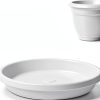 NIMYAU Plant Saucer 5 Pack 6 Inch Black Plastic Tray Indoor Outdoor-1