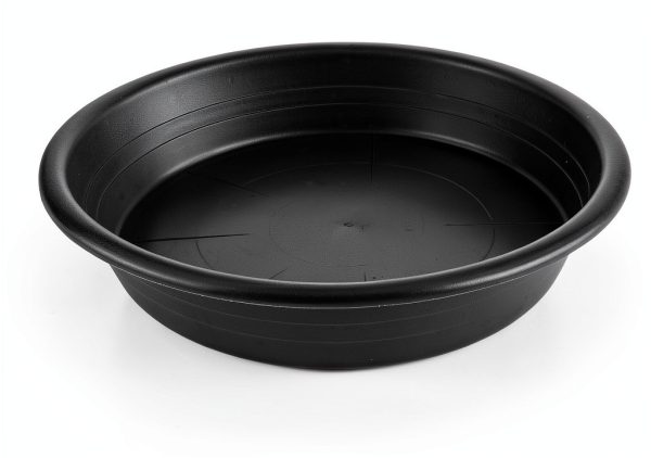Grjoprt 6 Pack Black Plastic Plant Saucer Tray 6inch Saucers-6
