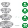 Plant Saucers 24 Pack CATIFLIN Clear Plastic 6-12 Inch Set-2
