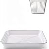 Feyvdzv 6 Inch Square Plant Saucer Tray Durable Plastic 4 Pack Black-1