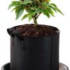 Plant Saucer Pot Tray MSKIAUO 6 Pack Black Plastic Water Catch 6‑inch-5