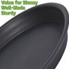 Plant Saucer Pot Tray MSKIAUO 6 Pack Black Plastic Water Catch 6‑inch-6