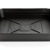Feyvdzv 6 Inch Square Plant Saucer Tray Durable Plastic 4 Pack Black-0