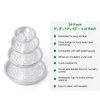 Plant Saucers 24 Pack CATIFLIN Clear Plastic 6-12 Inch Set-7