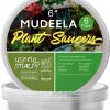 Plant Saucer 6 Inch Clear Plastic 6 Pack by MUDEELA Thicker Stronger-0