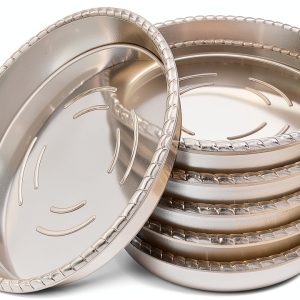 Clear Plant Saucer 5 Inch - FUTUR Plastic Tray Sturdy Water Catcher-0